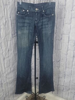 Rock & Republic Kassandra Bootcut Jeans Size 26 Dark Wash Y2K Stretch Denim